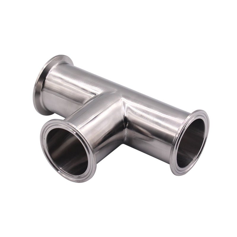DERNORD Clamp Tee 3 Way Stainless Steel 304 Sanitary Fitting Fits 2" Tri-clamp, 51mm Pipe OD - Image 5